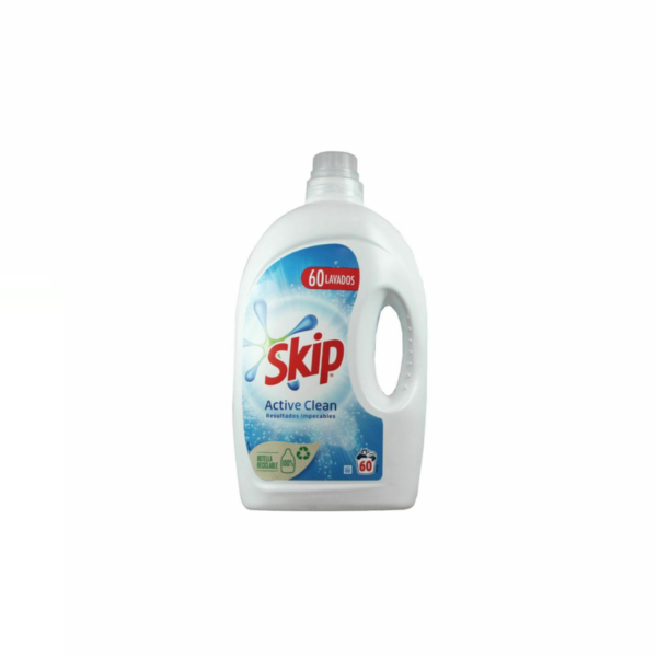 Skip Active Clean Υγρό Απορρυπαντικό Ρούχων 60 Μεζούρες